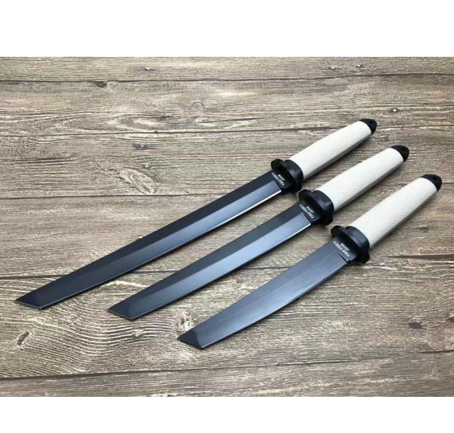 中号黑刃三美武士刀沙漠柄37cm